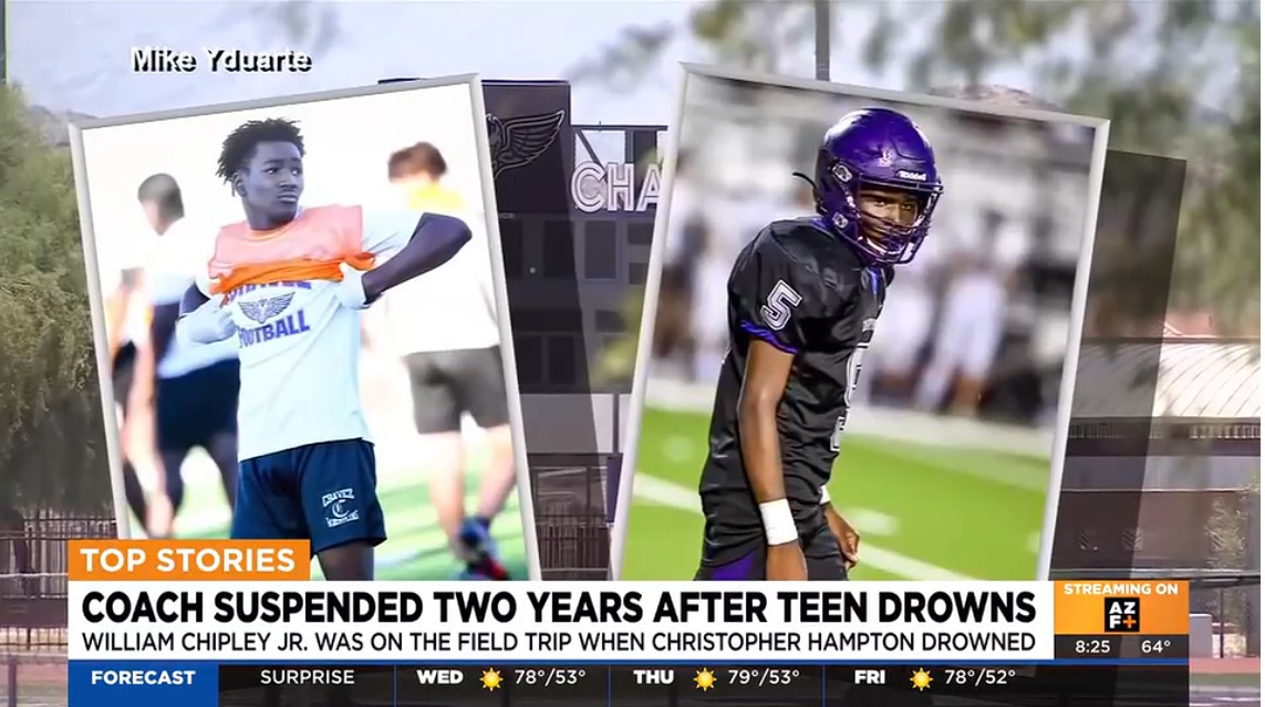 Ex-Phoenix school coach suspended from teaching after 2023 student drowning