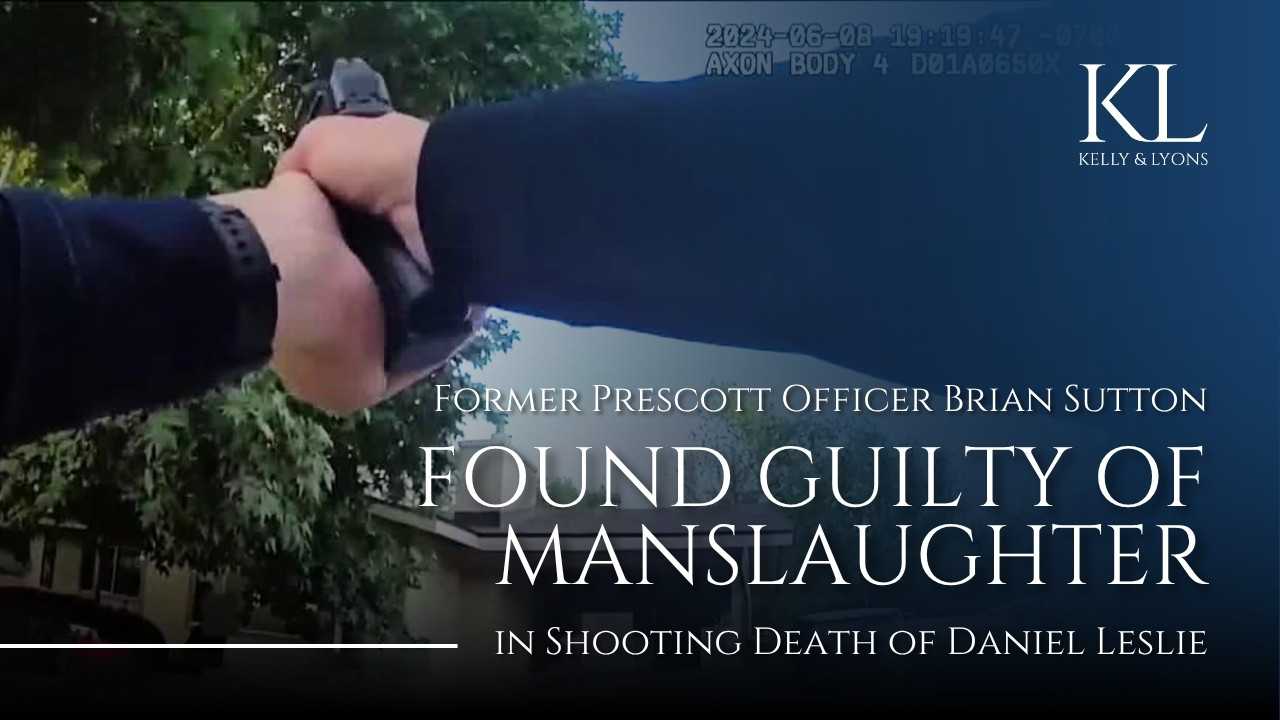 Former Prescott Officer Brian Sutton Found Guilty of Manslaughter in Shooting Death of Daniel Leslie